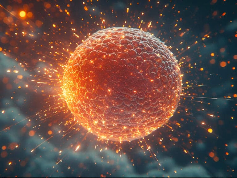 Zinc sparks illustration